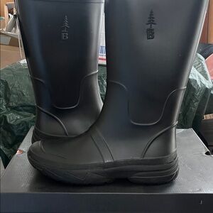 Bass outdoor Black Waterproof Men's rain Boots